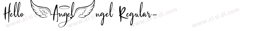 Hello Angel Regular字体转换